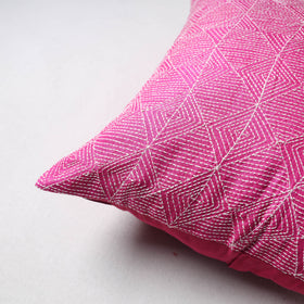 Running stitch plain cushion cover (16 x 16 in) 24