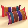  Set of 2 - Khun Patchwork Cotton Pillow Covers (25 x 15 in) 13 