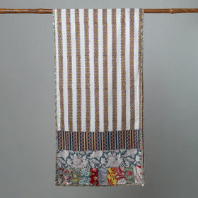  Sanganeri Block Printed Patchwork Cotton Stole 34 