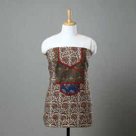  Beige Kalamkari Kurta Material Online in India