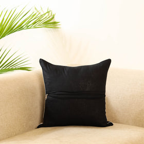 Blue - cotton bagru cushion cover 15 - handcrafted