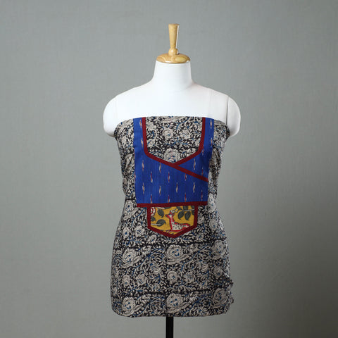  Black Kalamkari Kurta Material Online in India