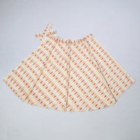 White - Pochampally Ikat Cotton Wrap Around Skirt 08