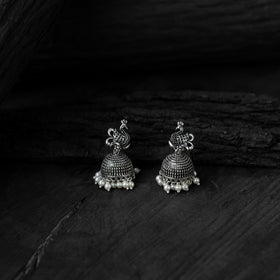 Black - saanjh bela peacock oxidised necklace set