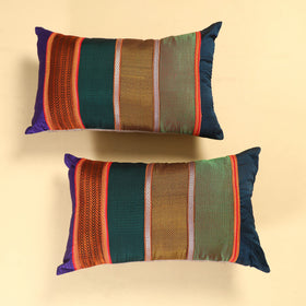  Set of 2 - Khun Patchwork Cotton Pillow Covers (25 x 15 in) 31 