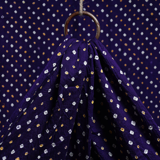 Blue - Kutch Bandhani Tie-Dye Cotton Fabric 24