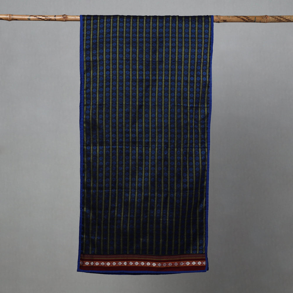 Blue - Cotton Khun Weave Stole 14