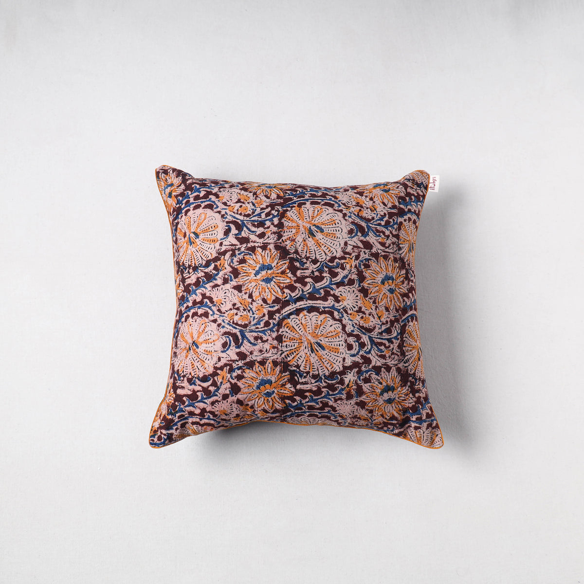 Kalamkari Print Cushion Cover (16 x 16 in) 29