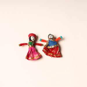 Rajasthani Puppet Couple Handmade Magnet (Set of 2) 94