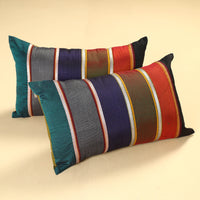 Khun Patchwork Cotton Pillow Covers 