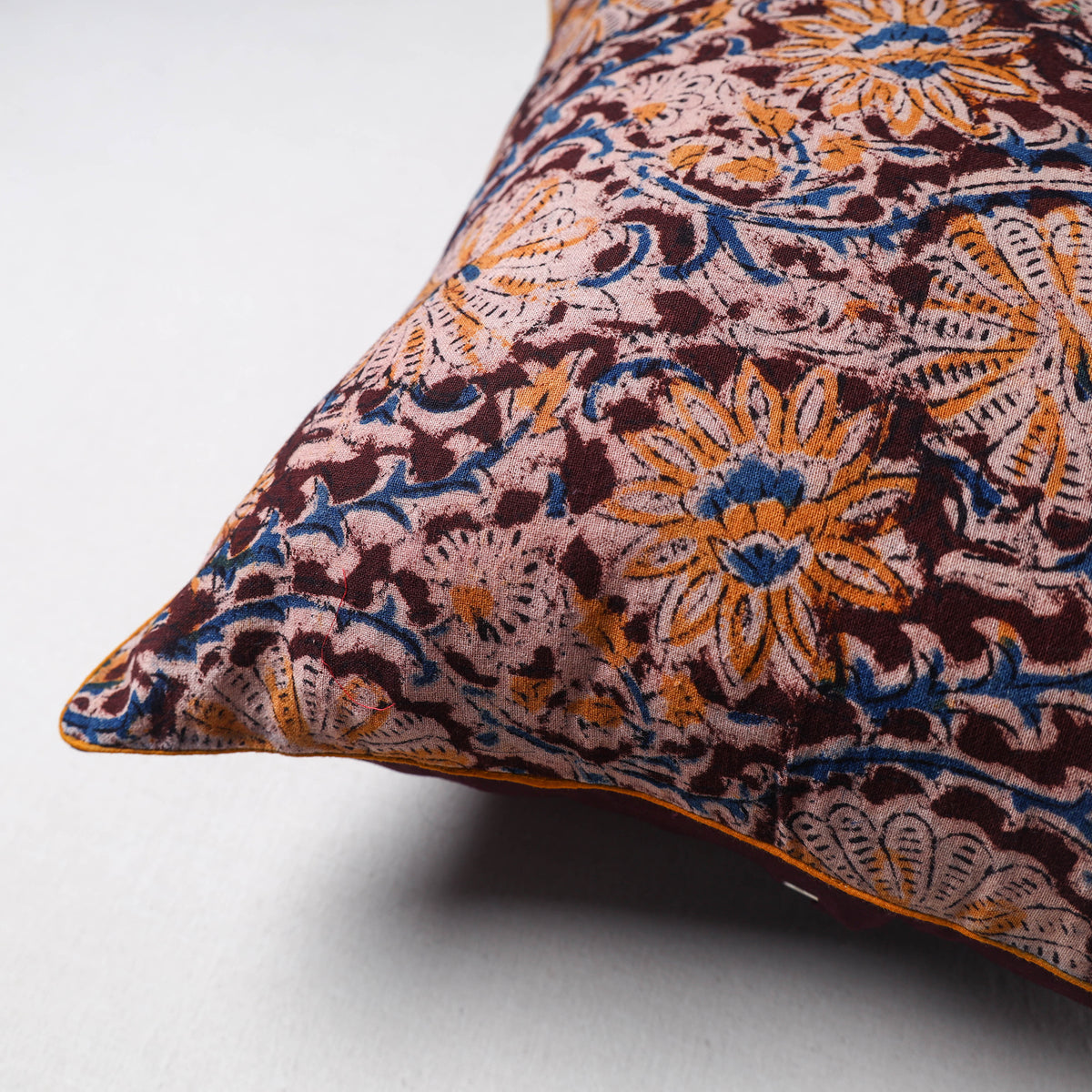 Kalamkari Print Cushion Cover (16 x 16 in) 29
