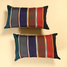  Set of 2 - Khun Patchwork Cotton Pillow Covers (25 x 15 in) 14 