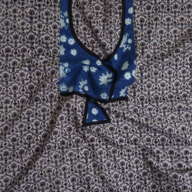 Grey - kalamkari cotton unstitched kurta material