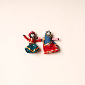 Rajasthani Puppet Couple Handmade Magnet (Set of 2) 95