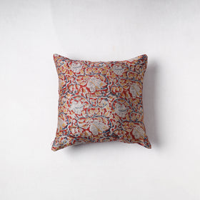 Kalamkari Print Chanderi Silk Cushion Cover (16 x 16 in) 31