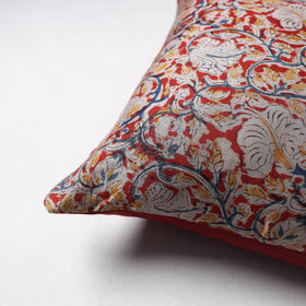 Kalamkari Print Chanderi Silk Cushion Cover (16 x 16 in) 31