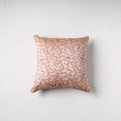 Kalamkari Print Chanderi Silk Cushion Cover (16 x 16 in) 32