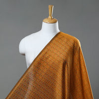 Brown - Sico Silk Cotton Handwoven Pochampally Ikat Fabric 18