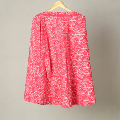 Pink - Hand Batik Print Cotton Wrap Around Skirt 28