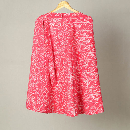 Hand Batik Print Cotton Wrap Around Skirt 28