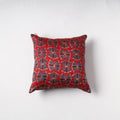 Bagru Print Chanderi Silk Cushion Cover (16 x 16 in) 34