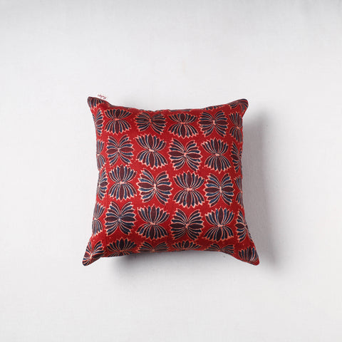 Bagru Print Chanderi Silk Cushion Cover (16 x 16 in) 34