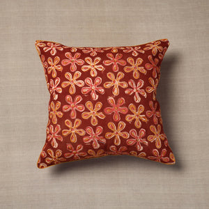 Kalamkari Block Printed Cotton Cushion Cover (16 x 16 in)