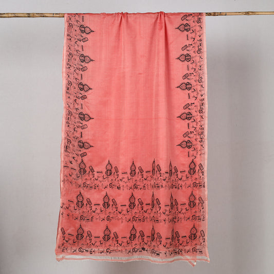 Bengal Kantha Hand Embroidery Tussar Silk Handloom Saree 04