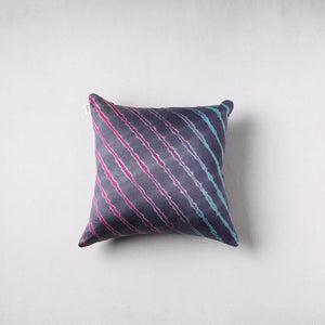 Leheriya Tie-Dye Chanderi Silk Cushion Cover (16 x 16 in) 35
