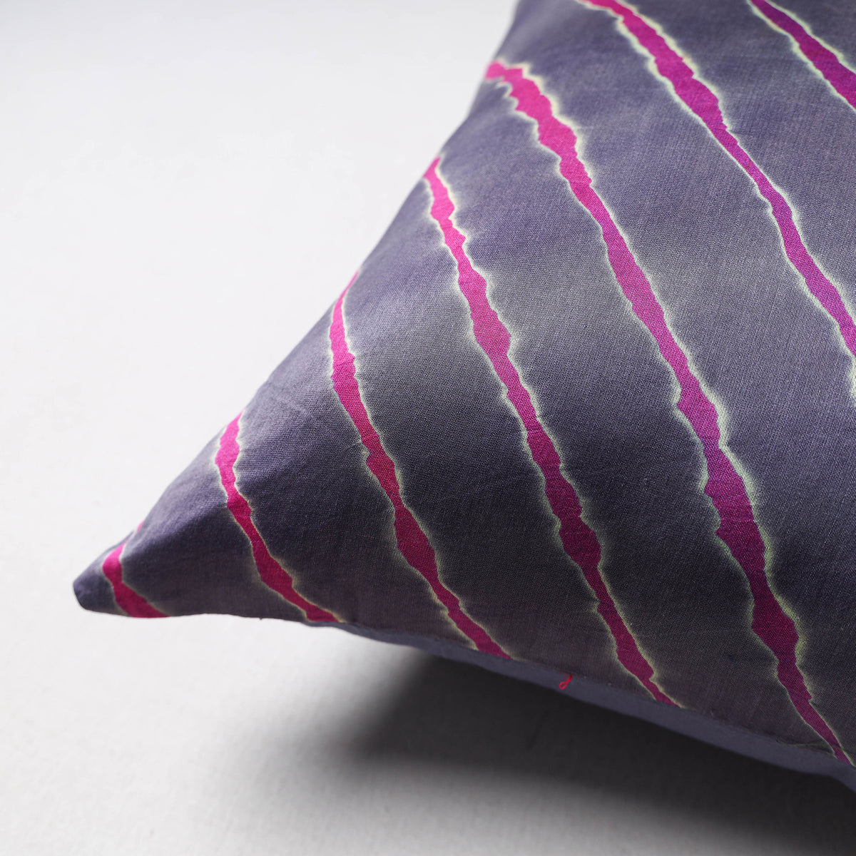 Leheriya Tie-Dye Chanderi Silk Cushion Cover (16 x 16 in) 35