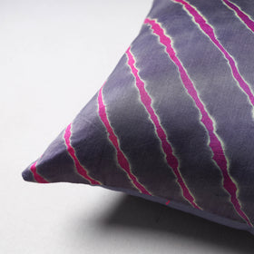 Leheriya Tie-Dye Chanderi Silk Cushion Cover (16 x 16 in) 35