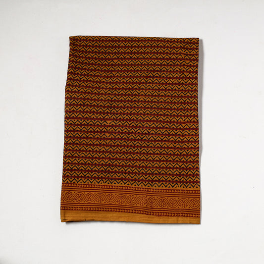 Yellow - Bagh Block Printed Cotton Precut Fabric (1 Meter) 02