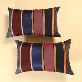  Set of 2 - Khun Patchwork Cotton Pillow Covers (25 x 15 in) 21 