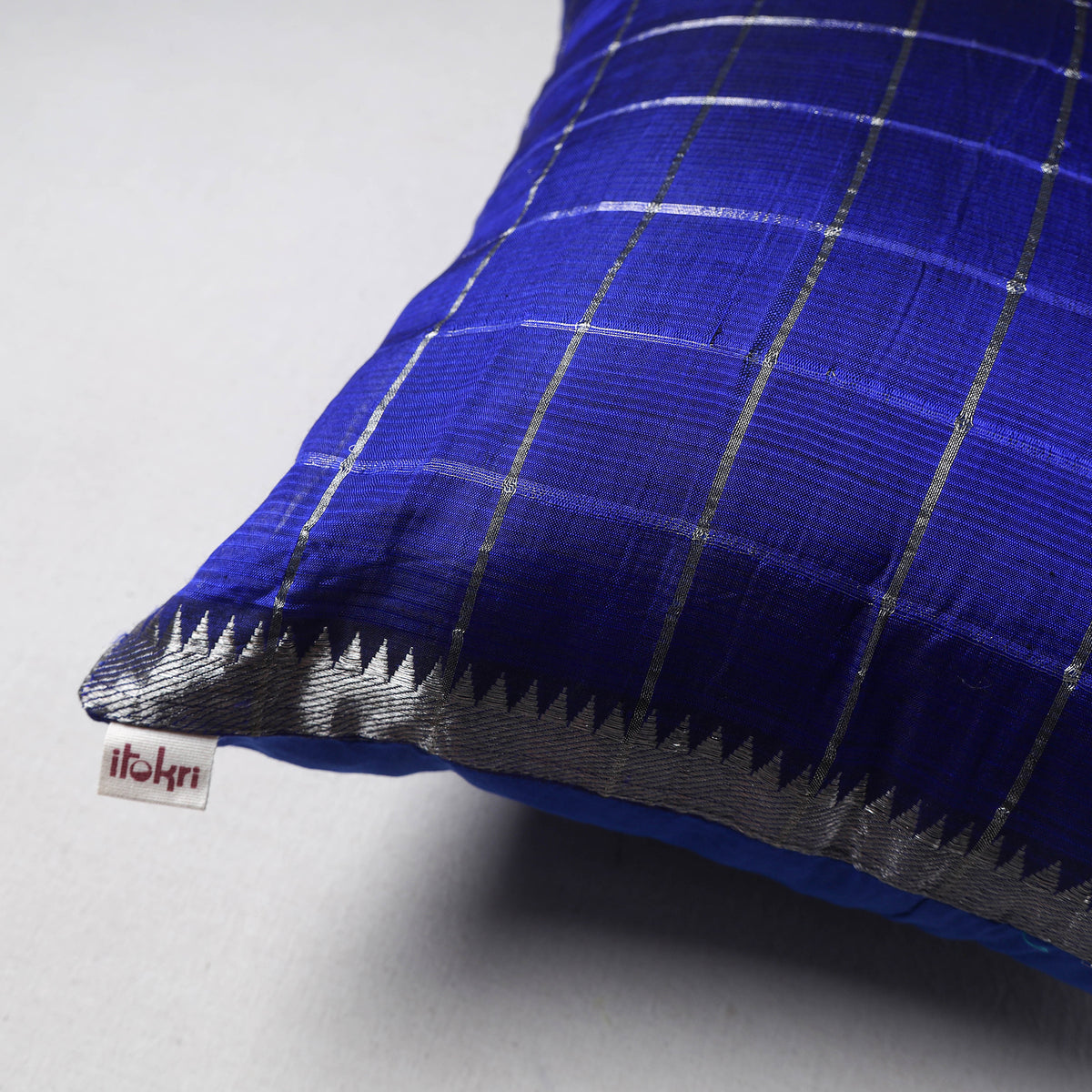 Handloom Mangalagiri Cushion Cover (16 x 16 in) 39