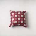 Ajrakh Print Chanderi Silk Cushion Cover (16 x 16 in) 40
