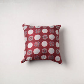 Ajrakh Print Chanderi Silk Cushion Cover (16 x 16 in) 40