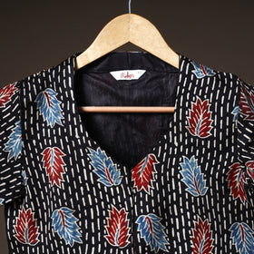 Ajrakh Hand Block Print Modal Silk Readymade Blouse 18