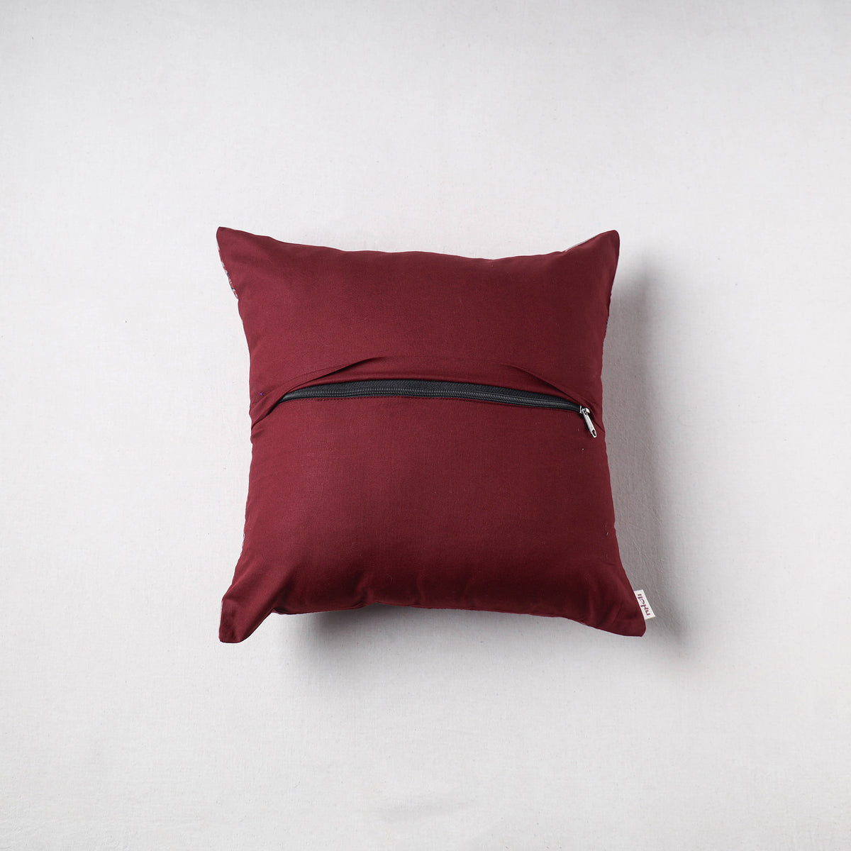 Ajrakh Print Chanderi Silk Cushion Cover (16 x 16 in) 40