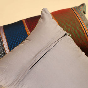  Set of 2 - Khun Patchwork Cotton Pillow Covers (25 x 15 in) 04 