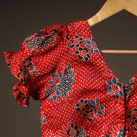 Ajrakh Hand Block Print Modal Silk Readymade Blouse 22