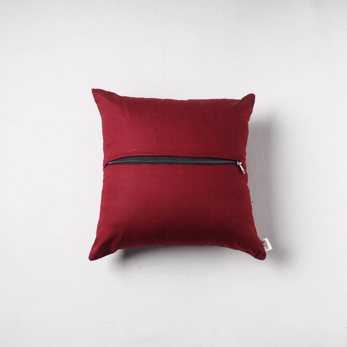 Ajrakh Print Chanderi Silk Cushion Cover (16 x 16 in) 41