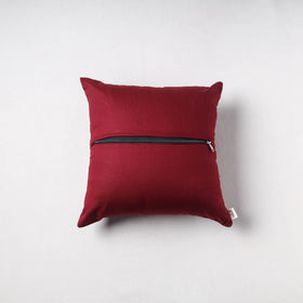 Ajrakh Print Chanderi Silk Cushion Cover (16 x 16 in) 41