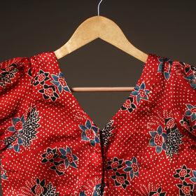 Ajrakh Hand Block Print Modal Silk Readymade Blouse 22