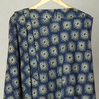 Blue - Block Print Cotton Wrap Around Ajrakh Skirt 14