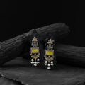 Yellow - saanjh bela seahorse oxidised earrings