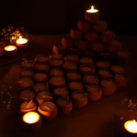 Handmade Terracotta Ball Candle (Set of 50)