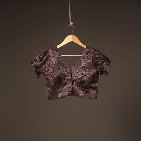Ajrakh Hand Block Print Modal Silk Readymade Blouse 23