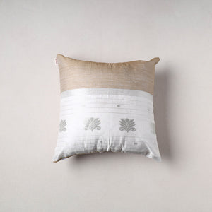 Plain Chanderi Silk Buti Cushion Cover (16 x 16 in) 43