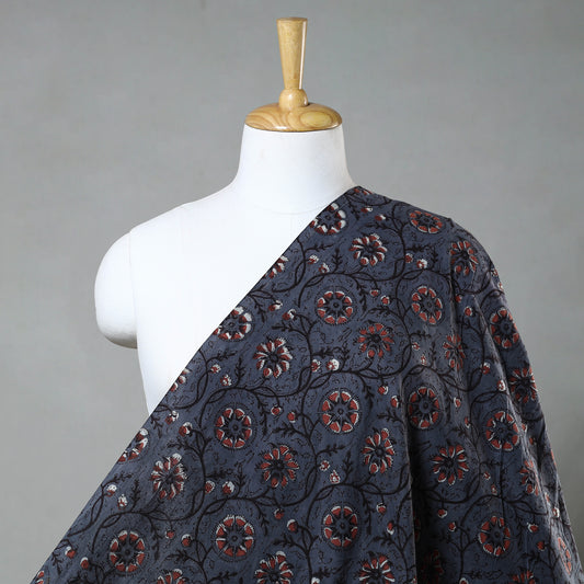 Blue - Jahota Block Printed Cotton Fabric 05