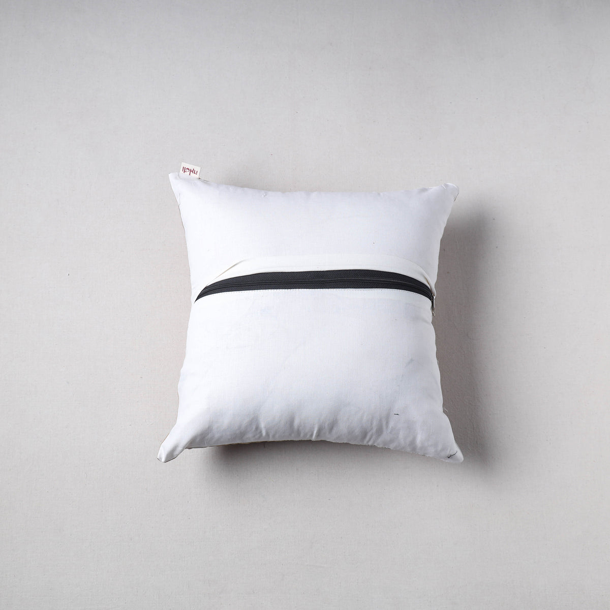 Plain Chanderi Silk Buti Cushion Cover (16 x 16 in) 43